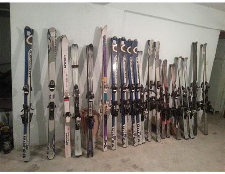 18 adet kayak + 13 adet ayakkabı+ 18 adet baton