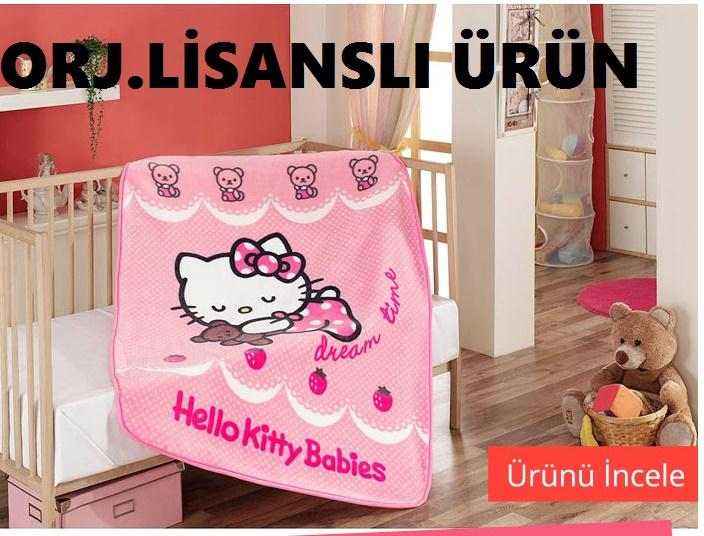 Hello Kity Orjinal Lisanslı Dinarsu Bebek Battaniyesi Kutulu Ambalajında sıfır ürün