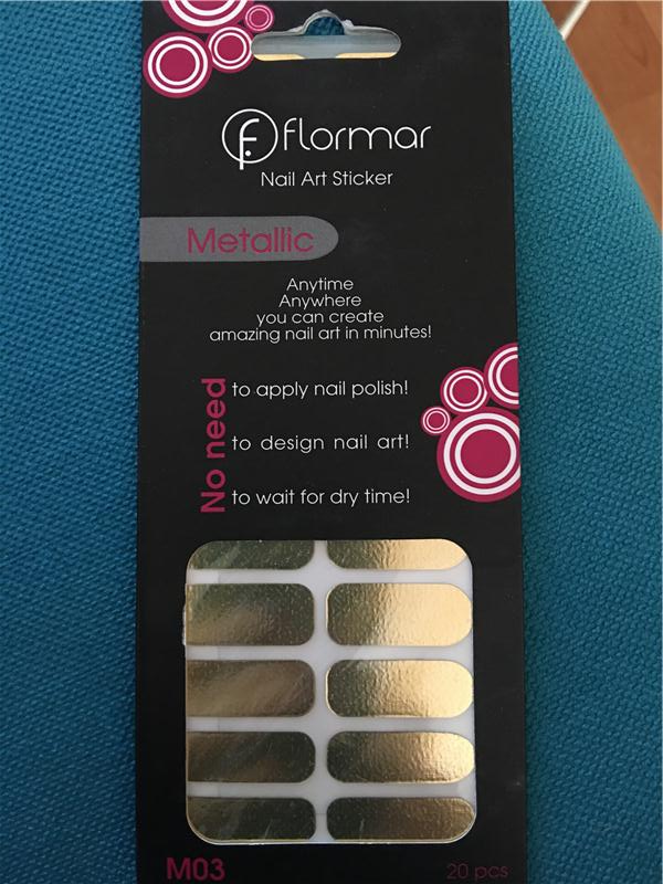 Flormar Nail Sticker - Metallic (M03) (Altın Rengi)