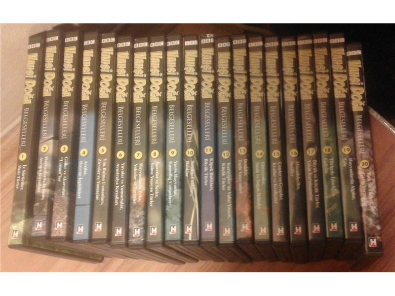 NATİONAL GEOGRAPHİC 3 SET TOPLAMDA 20 DVD - VAHŞİ DOĞA BELGESELLERİ BBC - ORJİNAL 20 DVD