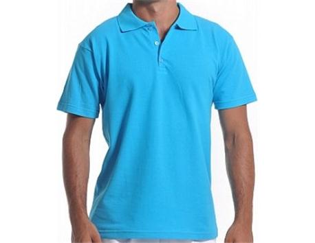 yakalı t-shirt açık mavi 100 adet ambalajında bedenli  (s-m-l- xl) 