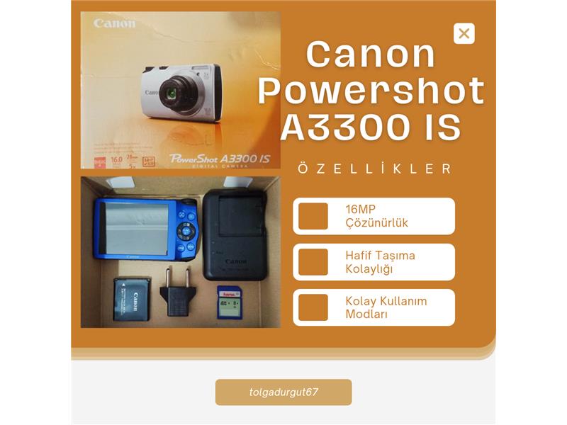 Canon Powershot A3300 IS 16MP