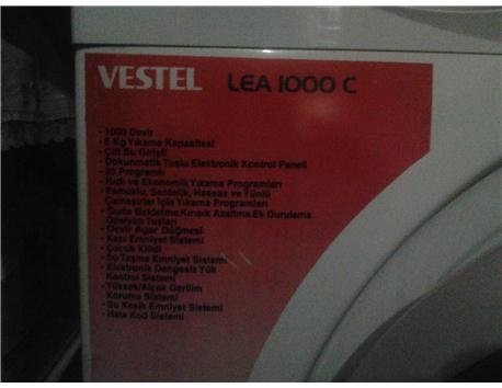 vestel çamaşır makinası beyaz 5 kg 1000 devir acil satılık 