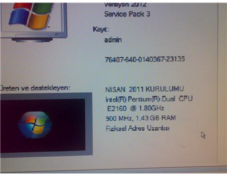 İNTEL DUAL CORE MASAÜSTÜ BİLGİSAYAR SAHİBİNDEN TEMİZ...