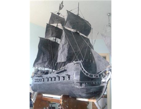 THE BLACK PEARL Karayip Korsanları Gemisi 1.7 metre, % 100 EL İŞÇİLİĞİ !!! 10000 TL