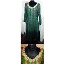 Vintage Yesil Koton Elbise - medium beden