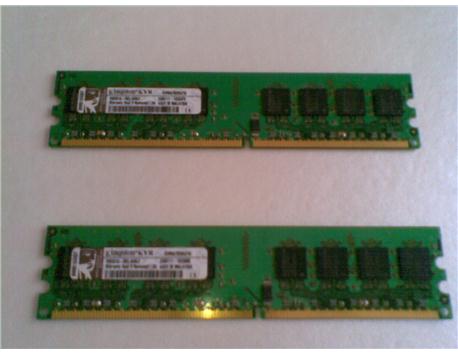 kingston 1gb ddr 2 667 mhz iki tane mevcut