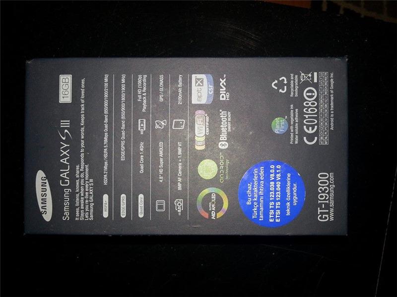 Orjınal 16 GB S3 600 TL