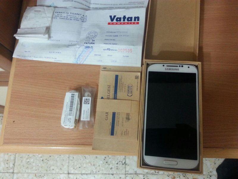 galaxy s4 i9500 600 tl beyaz sorunsuz