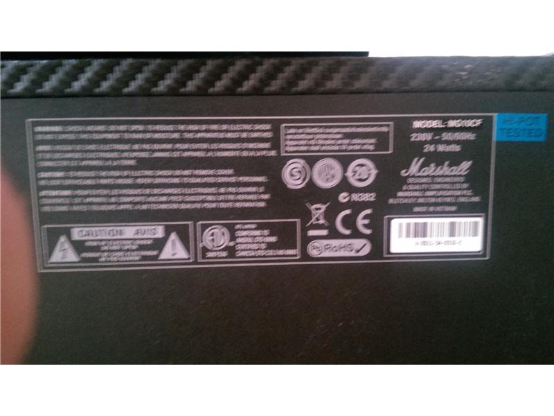 MARSHALL KARBONFİBER MG 10 CF +FENDER KABLO TEMİZ