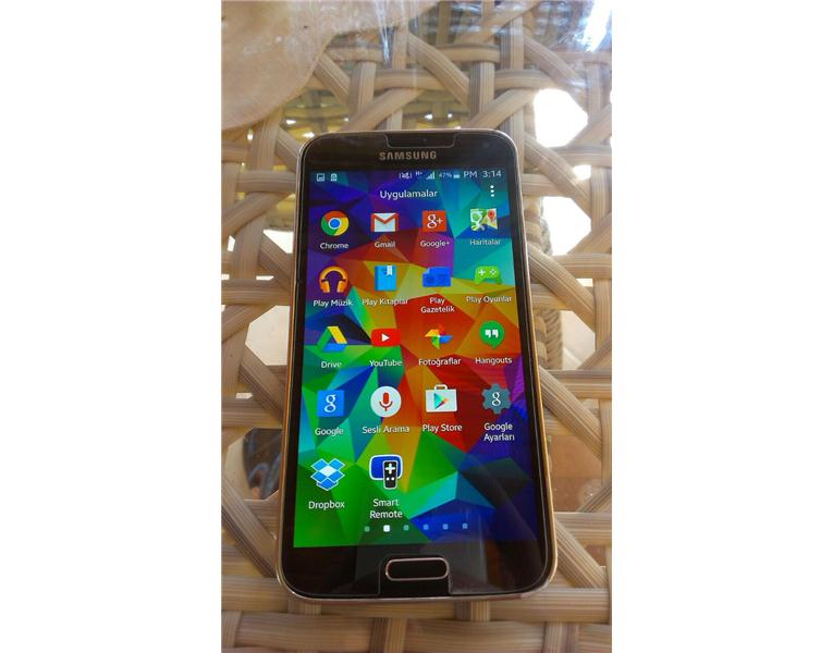 ACİL 6 aylik kullanilmis samsung galaxy s5 4G Cam koruma takili 