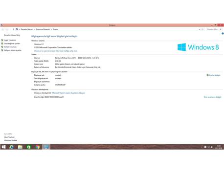 500 tl pc temiz windows 8.1 çift çekirdek
