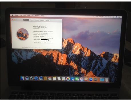 Macbook pro retina 13 inch / i7 2.9 8gb ram 512 ssd