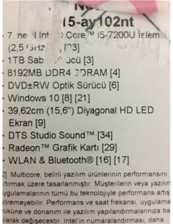 18 aylık garantili i5 işlemcili laptop takas fotoğraf makinası 