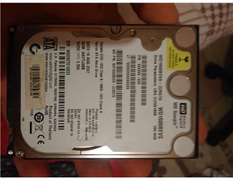 160 GB hard disk