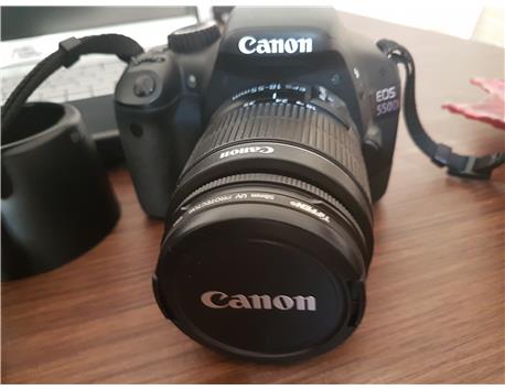 Canon 550D İki Adet Lens ve Ekstralar