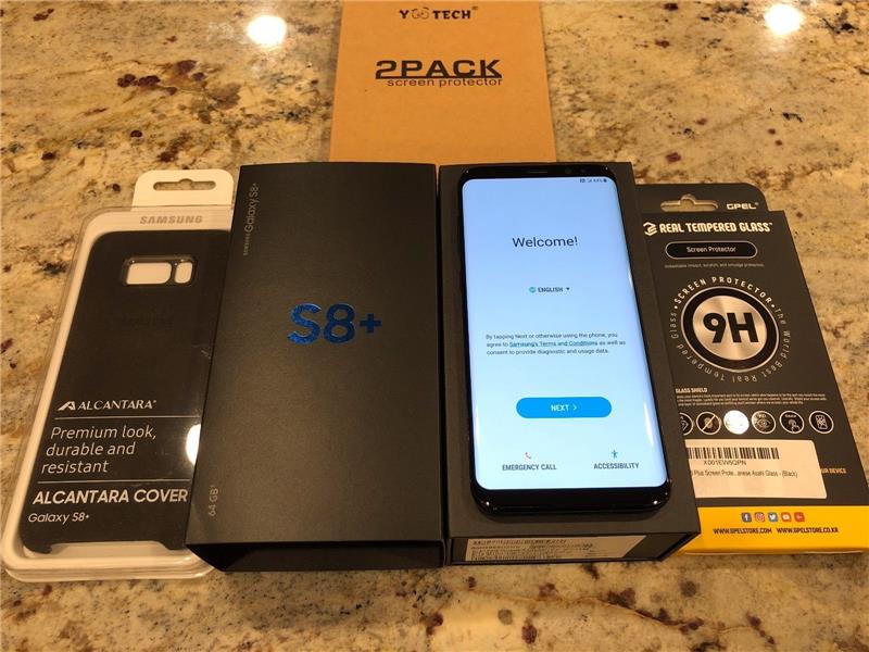 Samsung Galaxy S8 + Plus 64GB Midnight Black (Verizon) Smartphone 