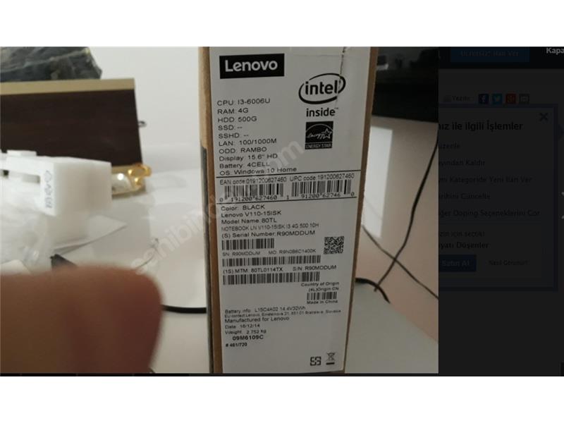 LENOVO V110 6 AYLIK SON FIYAT