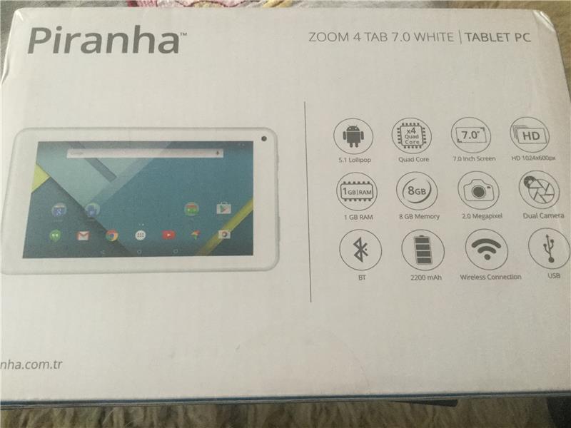 Pıranha zoom 4 tab 7.0 white