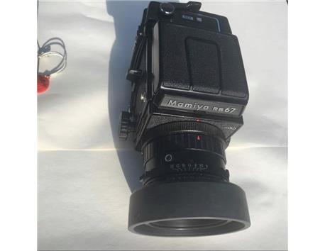 Mamiya RB 67 pro s fotoğraf makinesi + polaroid back+ 150 mm lens+ tepegöz+ filtreler