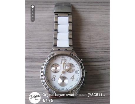 Orijinal bayan swatch saat sıfırı 900 TL 