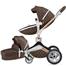 3 In 1 Leather Warm Mother Stroller High Landscape Folding Chair With 360 Degree Rotation Luxury Pram Bassinet