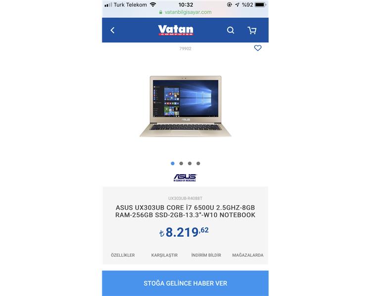 Asus zenbook ux303ub küçük canavar