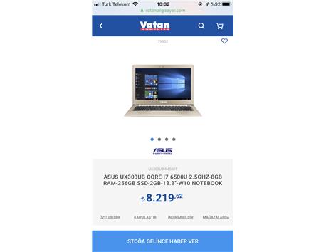 Asus zenbook ux303ub küçük canavar