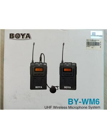 Boya BY-WM6 UHF kablosuz microfone system 