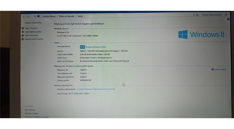 SATILIK TOSHIBA TEMİZ LAPTOP *ÇANTA HEDİYE*