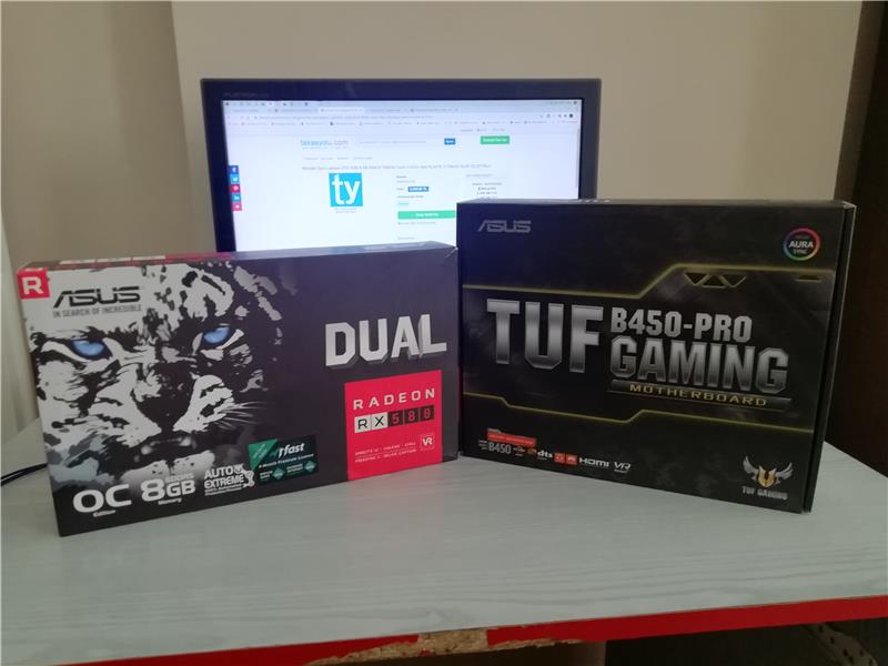 AMD 7 3700x RX 580 ARMOR 750 Watt PSU - Laptop Takaslı