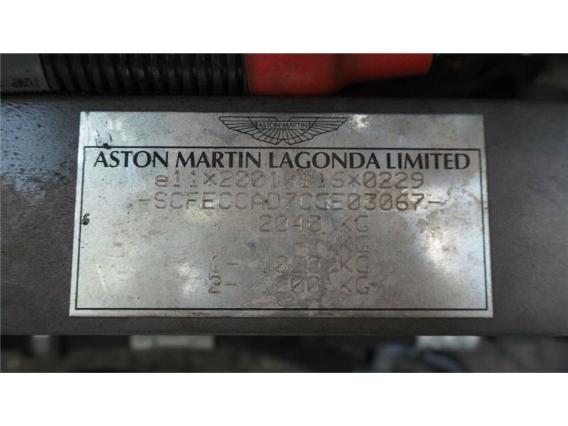 Aston Martin DBS Coupe 6.0L V12 2011 Complete Engine