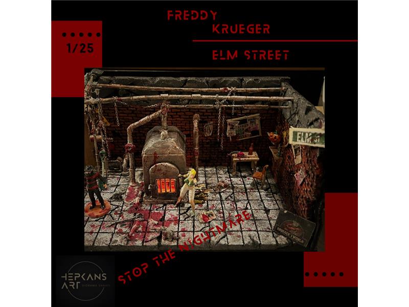 FREDDY KRUEGAR ELM STREET DİORAMA 1/25