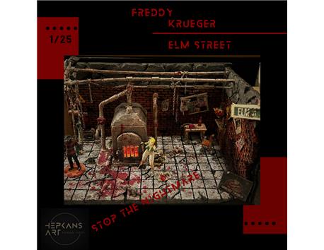 FREDDY KRUEGAR ELM STREET DİORAMA 1/25