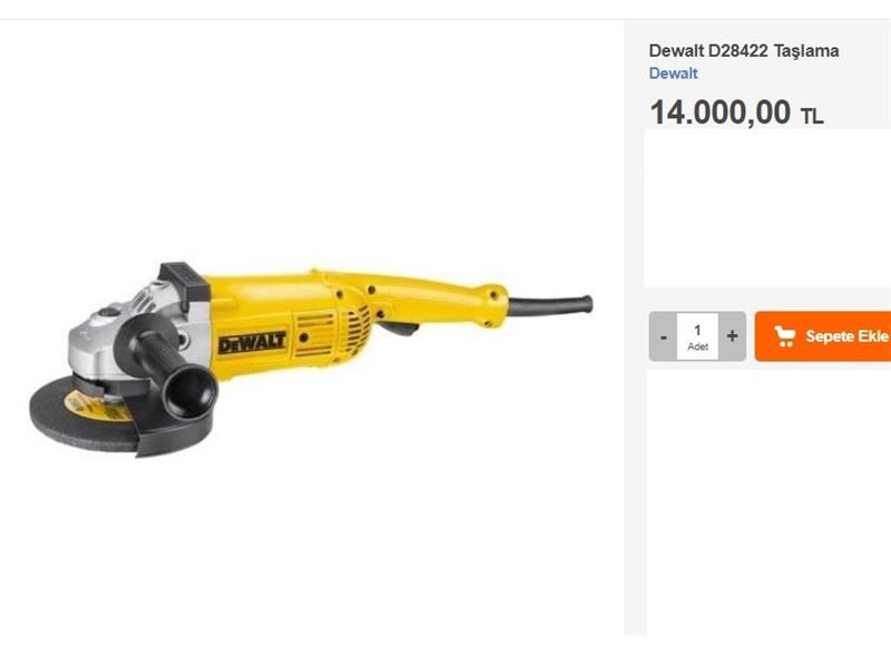 Dewalt D28422 Büyük Profosyonel Taşlama Spiral Makine