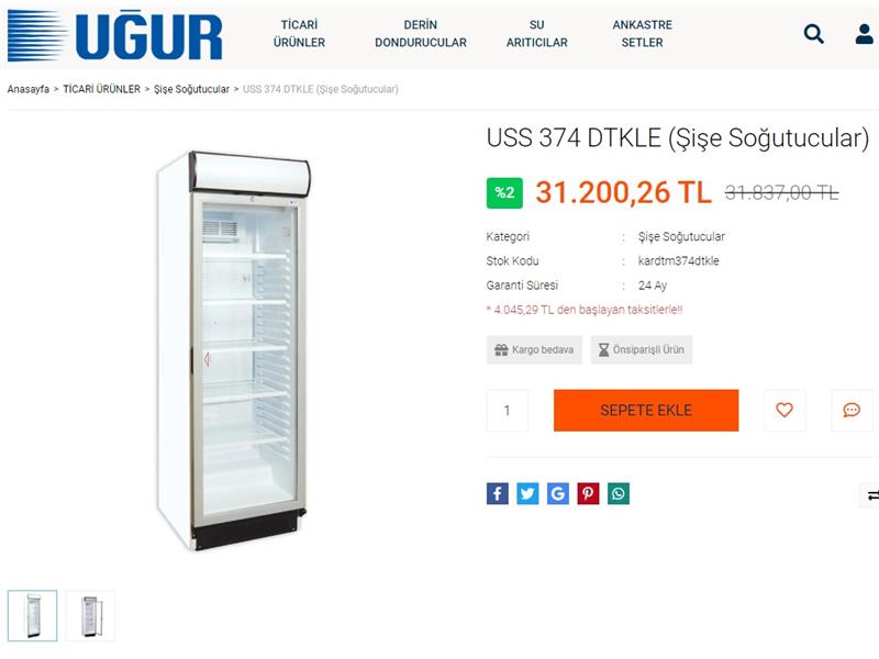 UĞUR MARKA SIFIR AYARINDA MEŞRUBAT DOLABI 