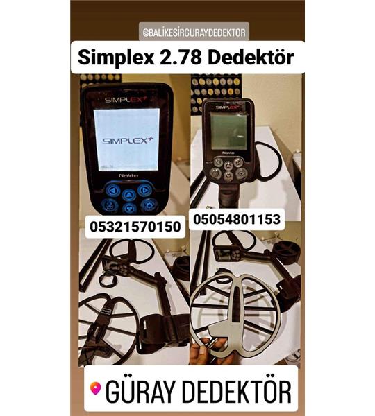 NOKTA SİMPLEX+ 2.78v DEDEKTÖR STD PAKET