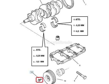 Opel M8x18 GERGİ RULMAN CİVATASI 11093601 2005201