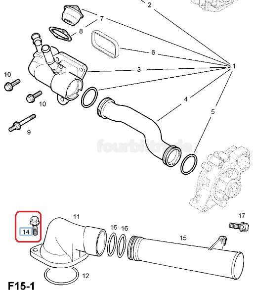 Opel M8x18 GERGİ RULMAN CİVATASI 11093601 2005201