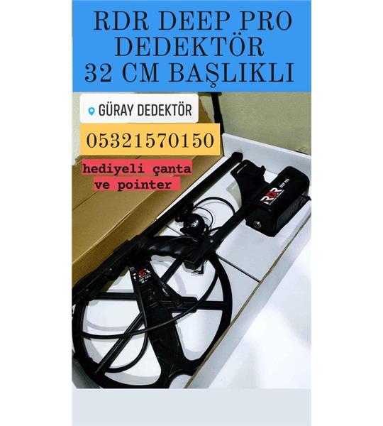 RDR DEEP PRO DEFİNE 32 CM BAŞLIKLI DEDEKTÖRÜ POİNTER ve ÇANTA HEDİYELİ