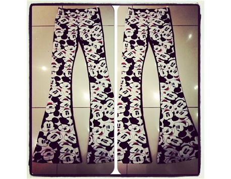 Mickey desenli pantalon