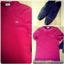 Orjinal Lacoste erkek tisort sadece bir kac kez giyildi 110 tl #tisort#lacoste#bordo#kirmizi#erkektisort